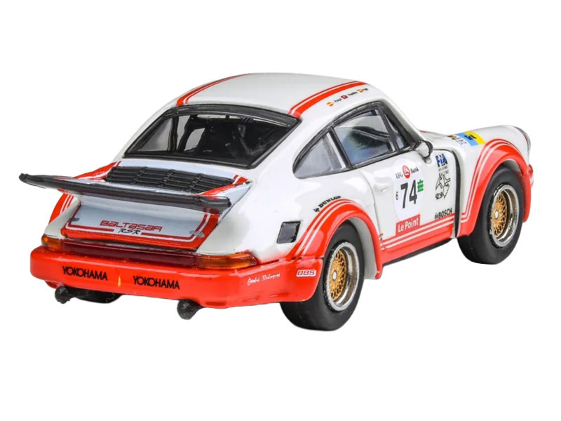 1/64 Paragon 1975 Porsche 911 Carrera RSR 3.0 Aurora Racing #74 Diecast Car Model
