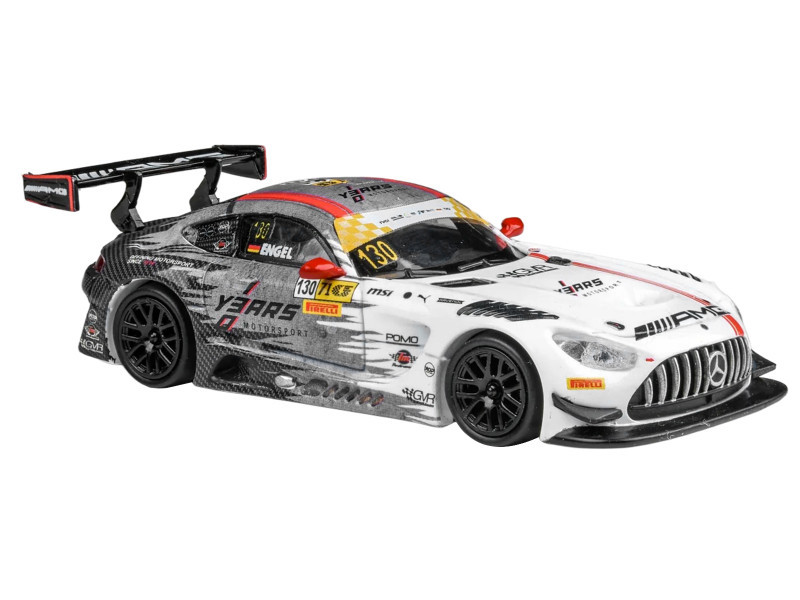1/64 Paragon 2024 Mercedes-AMG GT3 Evo Macau FIA GT World Cup GruppeM Racing #130 Diecast Car Model