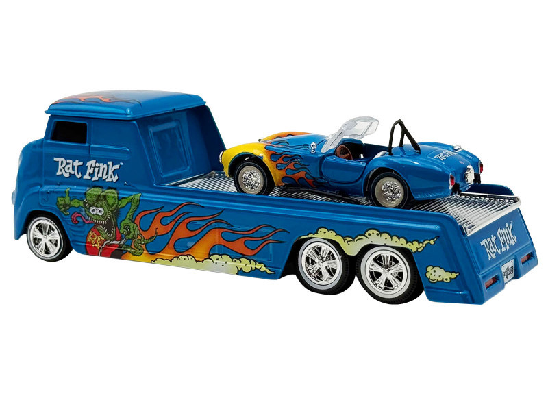 RAT FINK 1/64 ミニカー 5台セット 1/64 ACME Rat Fink Hauler & Cobra Super Snake Diecast Car Models