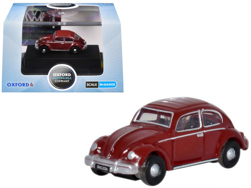Volkswagen Beetle Ruby Red 1/148 (N) Scale Diecast Model Car by