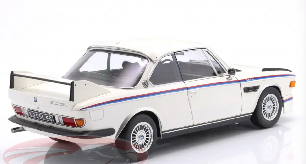 1/12 KK-Scale 1973 BMW 3.0 CSL (E9) (White) Diecast Car Model