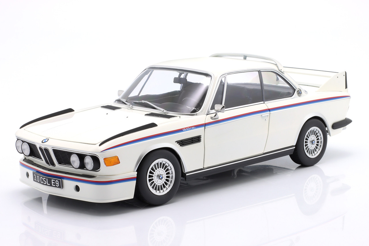 1/12 KK-Scale 1973 BMW 3.0 CSL (E9) (White) Diecast Car Model