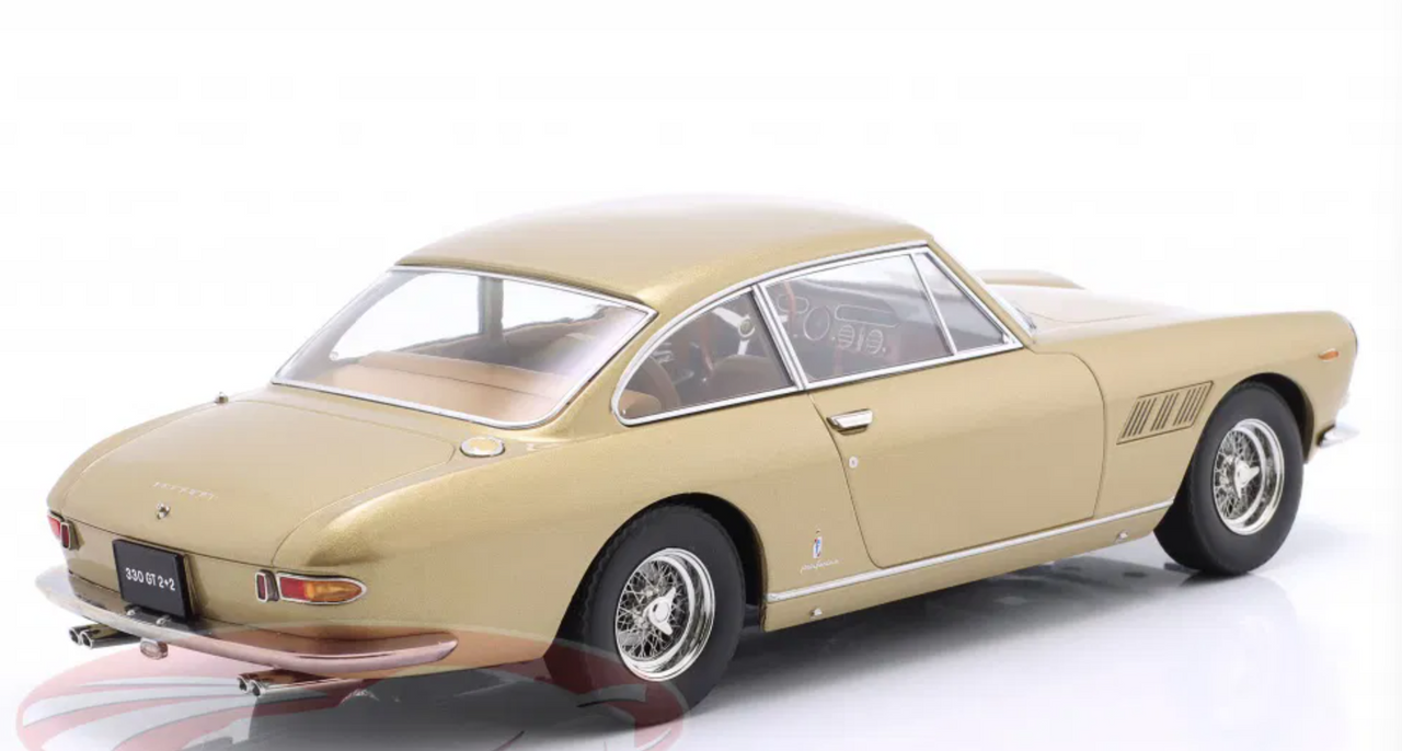 1/18 KK-Scale 1964 Ferrari 330 GT 2+2 (Gold Metallic) Diecast Car Model