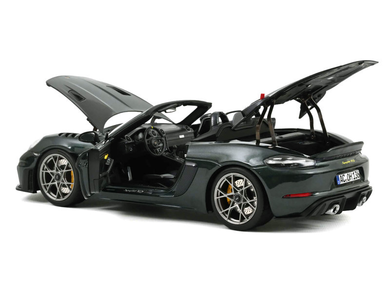 1/18 Norev 2023 Porsche 718 Spyder RS Weissach Package (Fir Green Metallic) Diecast Car Model