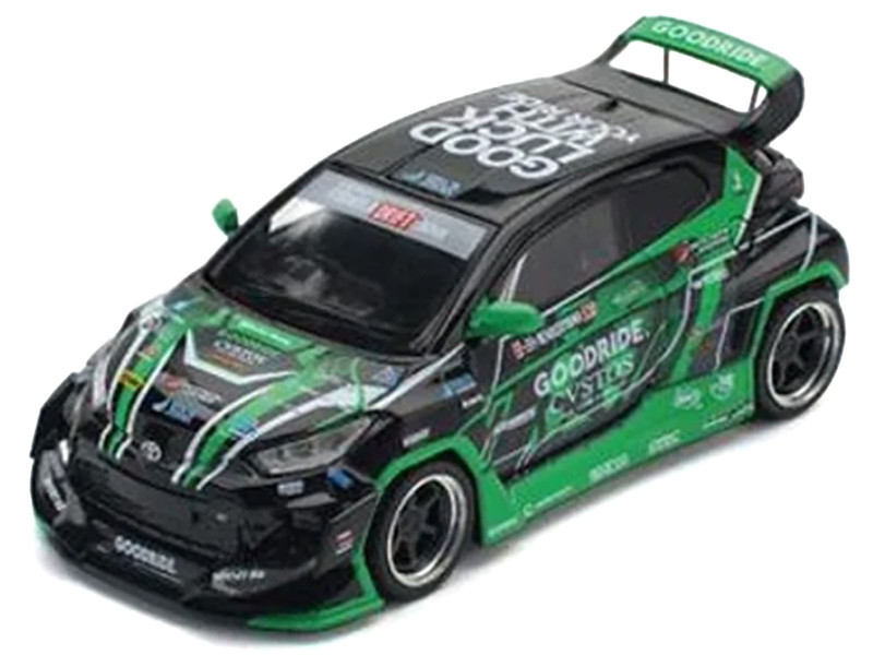 1/64 Poprace Toyota Pandem GR Yaris MotorSports (Green) Diecast Car Model