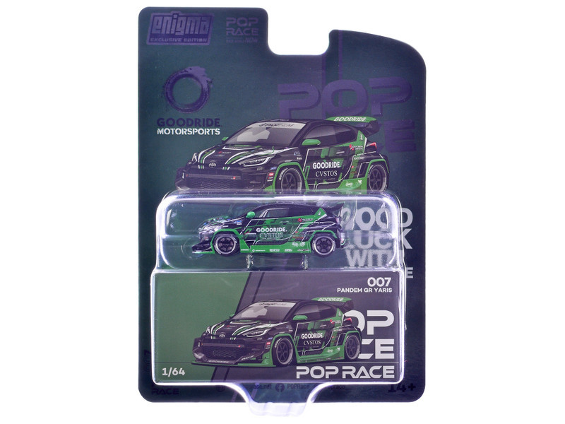 1/64 Poprace Toyota Pandem GR Yaris MotorSports (Green) Diecast Car Model