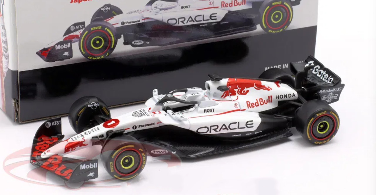 1/43 BBurago 2025 Formula 1 Max Verstappen Red Bull RB21 #1 Winner Japanese GP Car Model