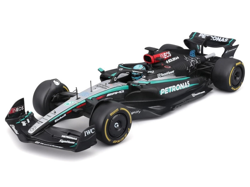 1/24 BBurago 2024 Formula 1 George Russell Mercedes-AMG F1 W15 #63 Car Model