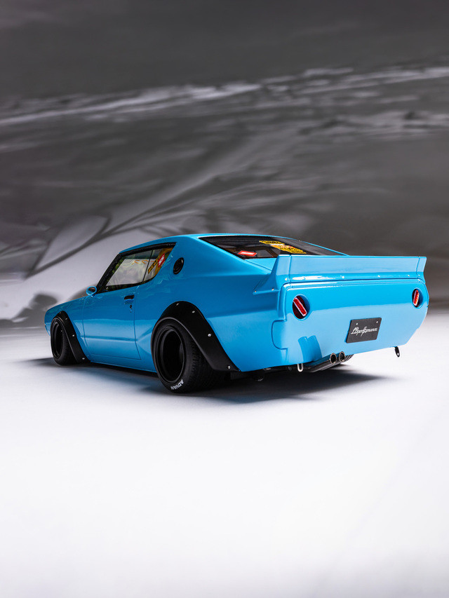 1/18 OTTO Nissan Skyline 2000 GT-R (KPGC110) By LB-Works (Blue) Car Model