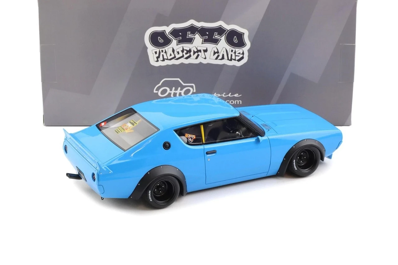 1/18 OTTO Nissan Skyline 2000 GT-R (KPGC110) By LB-Works (Blue) Car Model