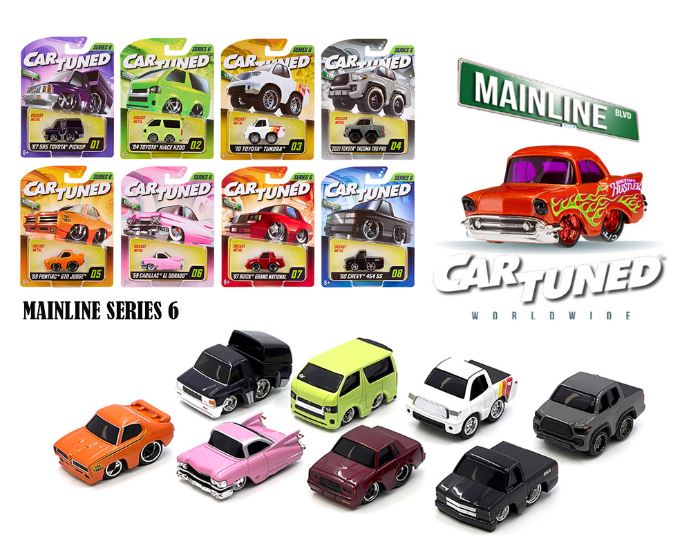 1/64 CarTuned 8-Car Set Series 6 Mainline Assortment of 8 Styles 2025