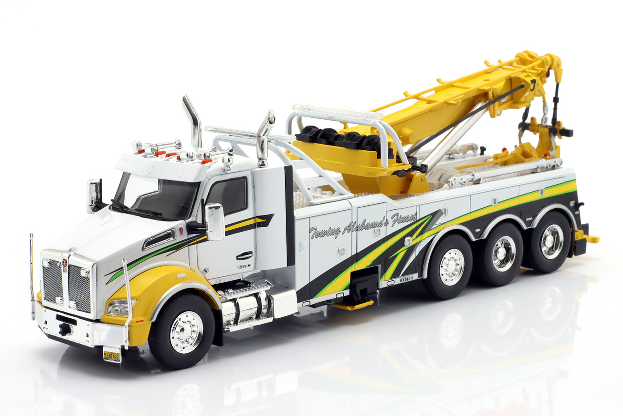 1/43 Ixo 2018 Kenworth T880 Wrecker (White & Yellow) Diecast Car