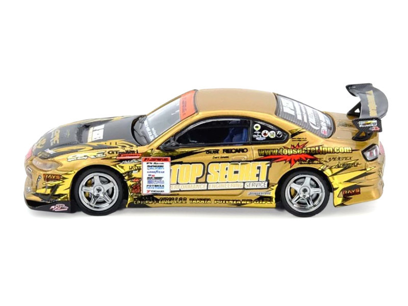 1/64 Inno Nissan Top Secret Silvia (S15) (Gold) Diecast Car Model