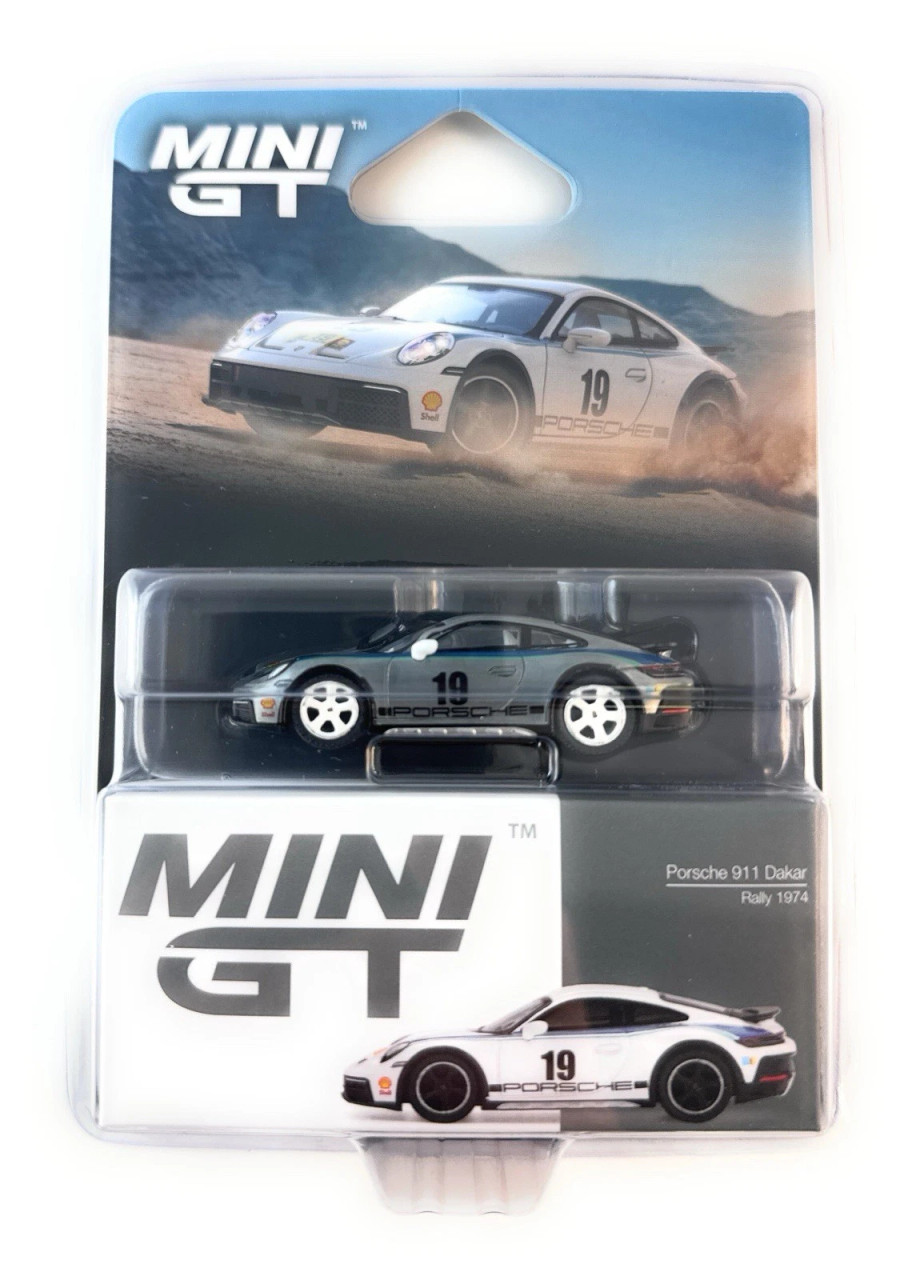 専用【10】 CHASE CAR 1/64 Mini GT Porsche 911 992 Dakar Rally 1974 #19