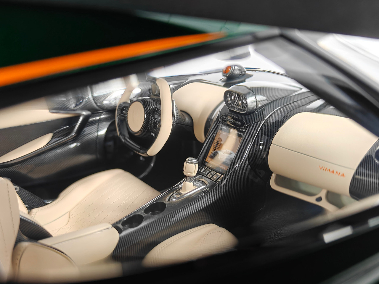 1/8 Frontiart Koenigsegg Jesko Green Tinted Carbon Car Model Limited 50 Pieces