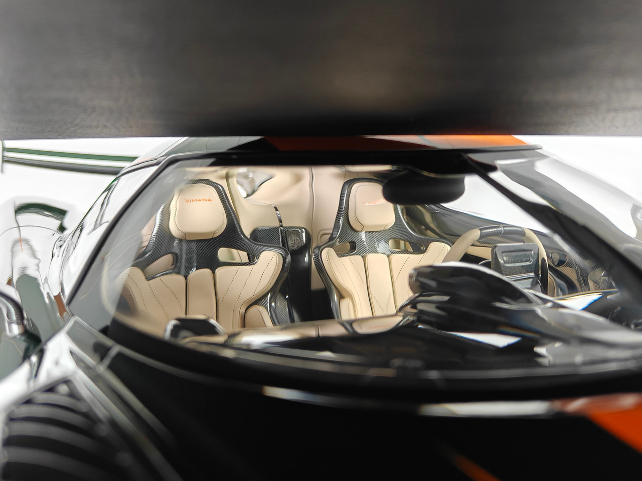 1/8 Frontiart Koenigsegg Jesko Green Tinted Carbon Car Model