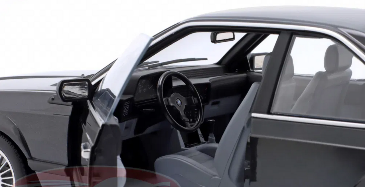 1/12 KK-Scale 1987 BMW M635 CSI with Alpina Wheels (Black Metallic) Diecast Car Model