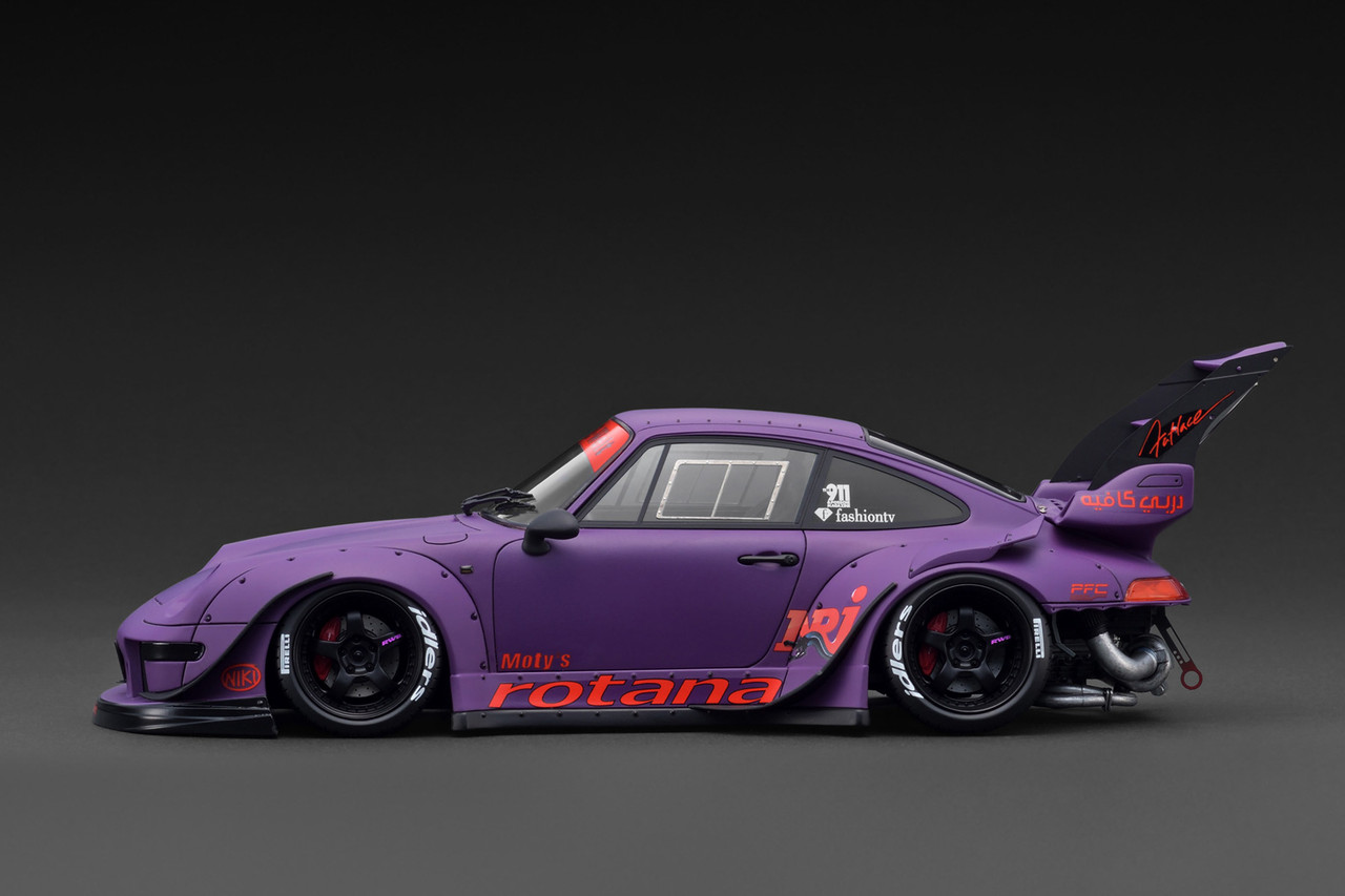 1/18 IG Ignition Model Porsche 911 RWB 993 (Matte Purple) Car