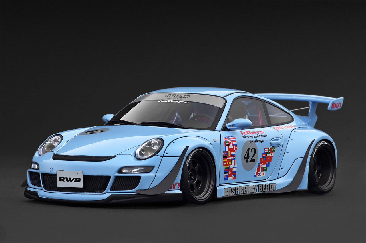 1/18 IG Ignition Model Porsche 911 RWB 997 (Light Blue) Car Model
