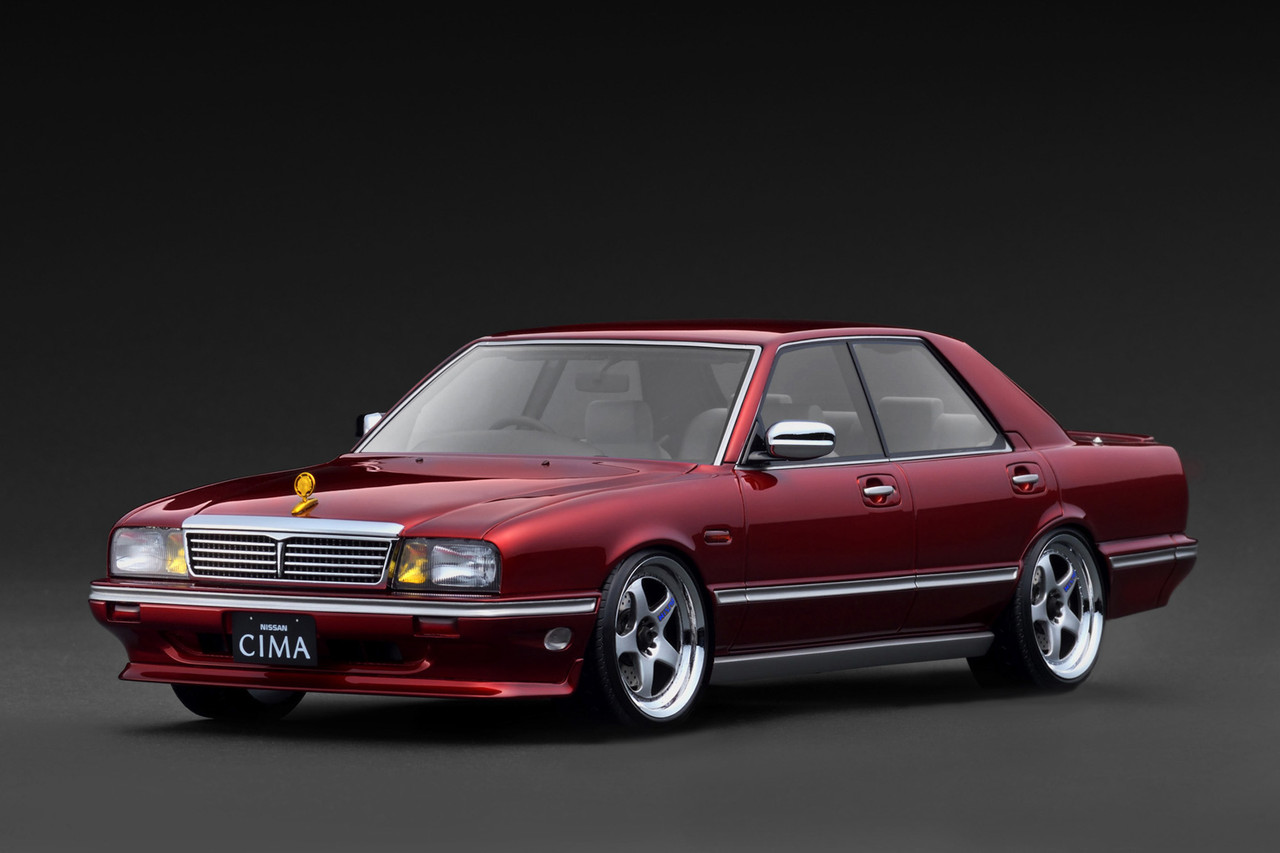 ミニカー Nissan Cedric CIMA Y31 1/18 1/18 IG Ignition Model Nissan Cedric Cima (Y31) (Wine Red) Car