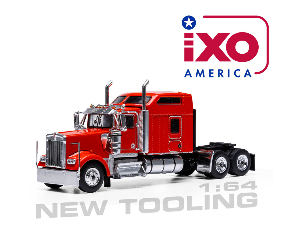 1/64 Ixo 1990 Kenworth W900 (Red) Diecast Car Model - LIVECARMODEL.com