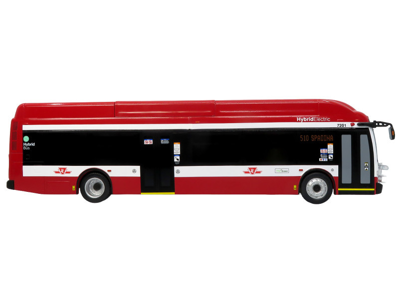 New Flyer Xcelsior Transit Bus "TTC – Toronto Transit Commission" Red and White "The Bus & Motorcoach Collection" Limited Edition to 504 Pieces Worldwide 1/43 Model by Iconic Replicas