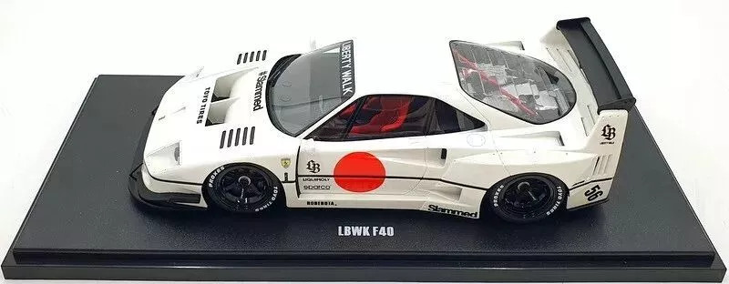 DAMAGED AS-IS 1/18 GT Spirit 2023 Ferrari F40 LB-Works (White) Car Model