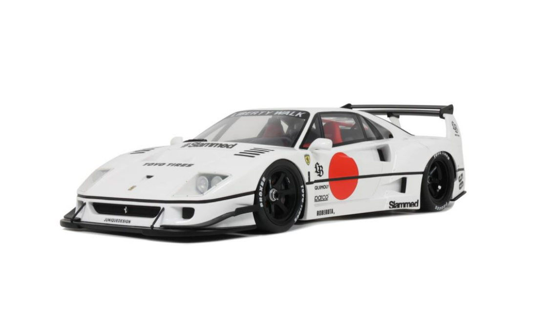 DAMAGED AS-IS 1/18 GT Spirit 2023 Ferrari F40 LB-Works (White) Car Model