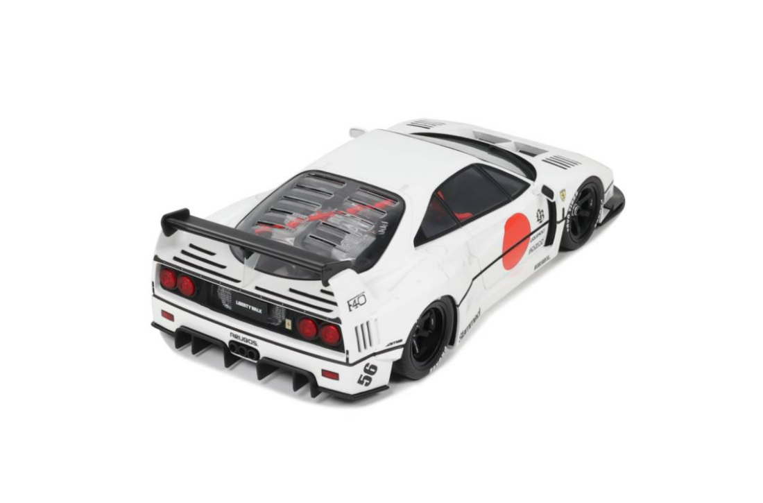 DAMAGED AS-IS 1/18 GT Spirit 2023 Ferrari F40 LB-Works (White) Car Model