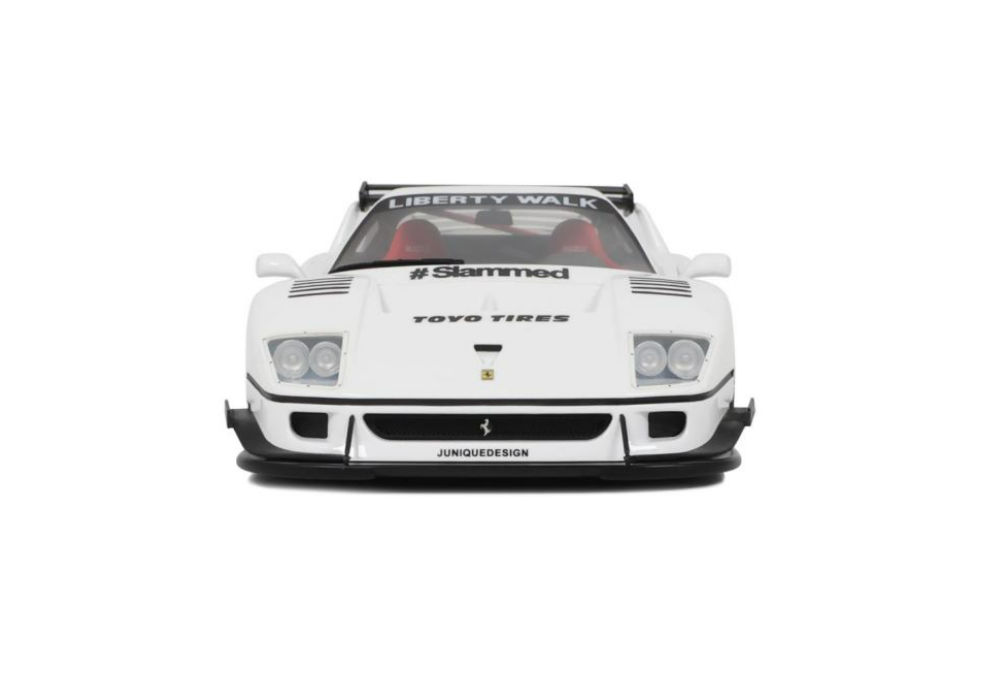 DAMAGED AS-IS 1/18 GT Spirit 2023 Ferrari F40 LB-Works (White) Car Model