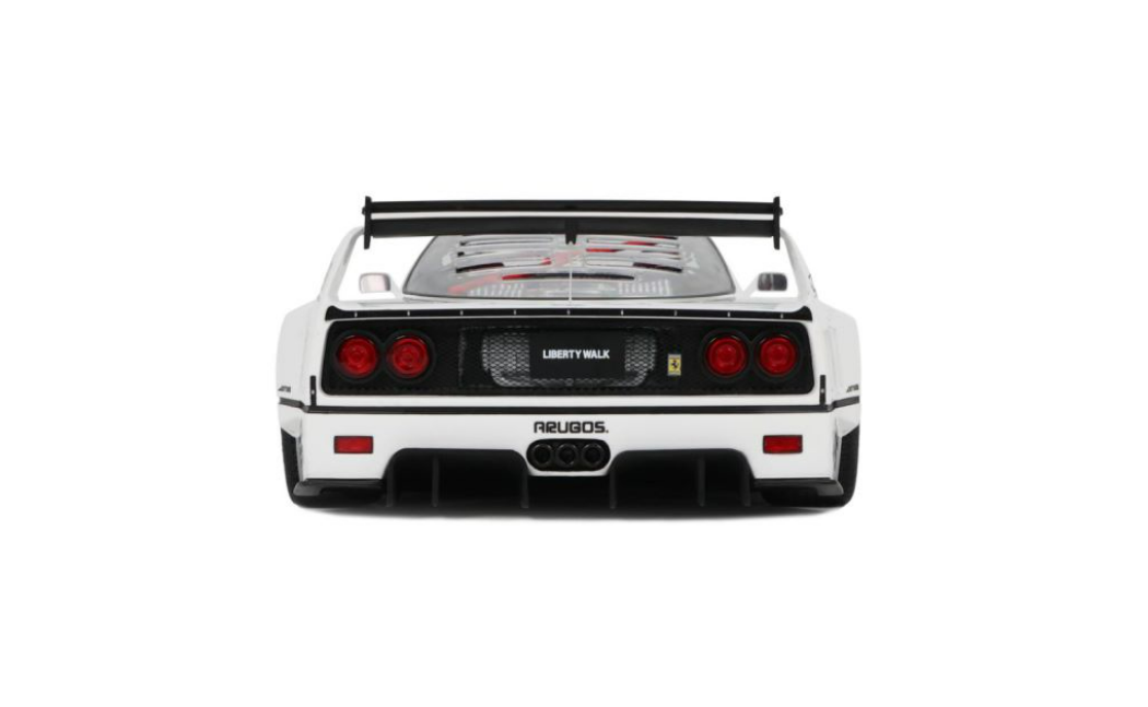 DAMAGED AS-IS 1/18 GT Spirit 2023 Ferrari F40 LB-Works (White) Car Model