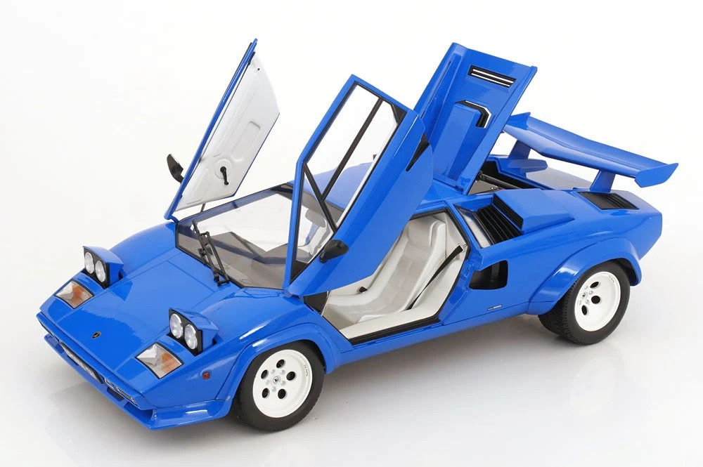 1/12 ランボルギーニ カウンタック LP5000S QV 1985 ブルー 1/12 KK-Scale 1985 Lamborghini Countach LP5000S QV (Blue) Diecast