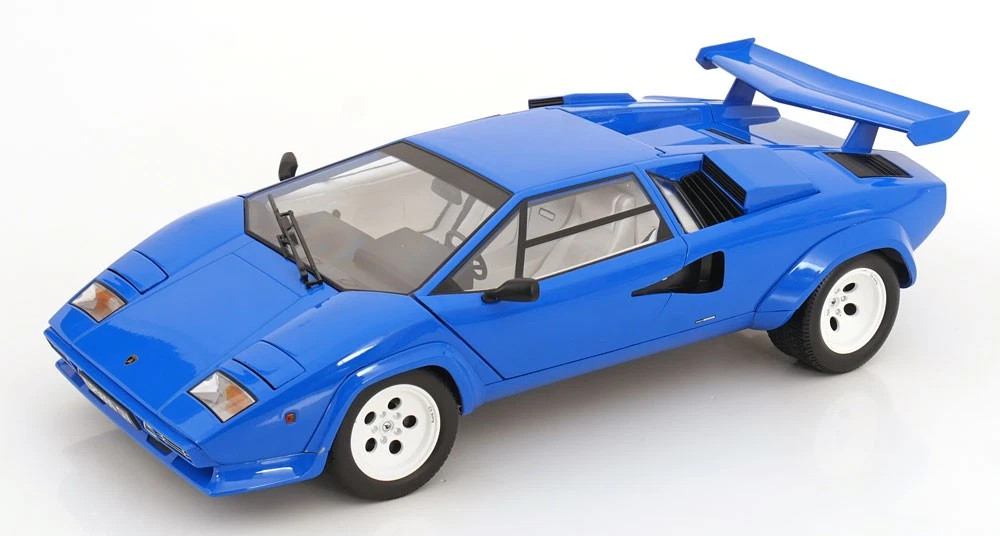 1/12 KK-Scale 1985 Lamborghini Countach LP5000S QV (Blue) Diecast
