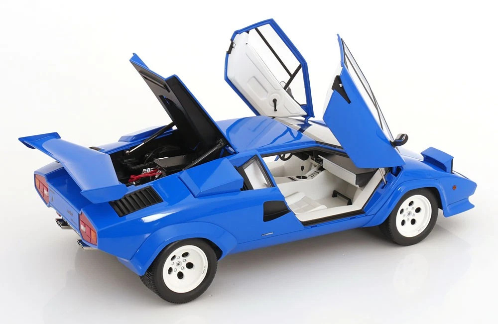 1/12 KK-Scale 1985 Lamborghini Countach LP5000S QV (Blue) Diecast