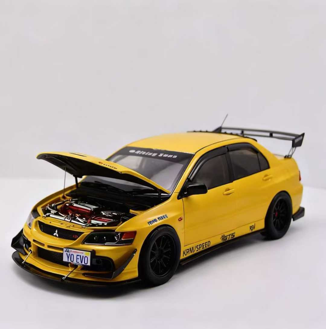 1/18 Super A Mitsubishi Lancer Evo 9 Evo IX MR FQ-360 (Yellow) Diecast Car Model