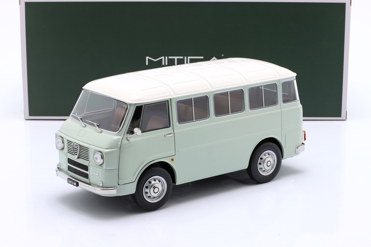1/18 Mitica 1967 Alfa Romeo F-12 Minibus Series 1 (Light Green) Diecast Car Model