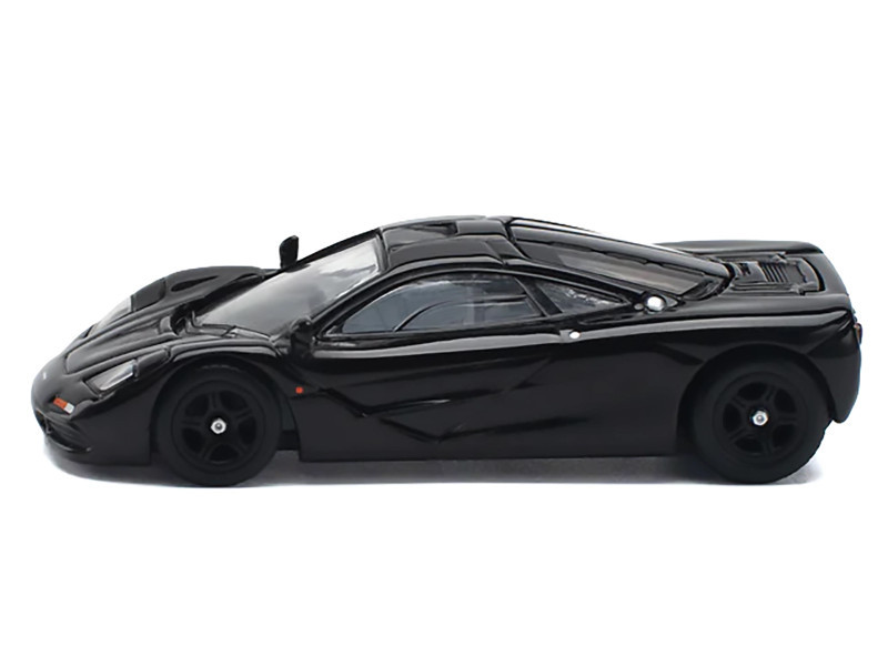 McLaren F1 Jet Black 1/64 Diecast Model Car by Pop Race