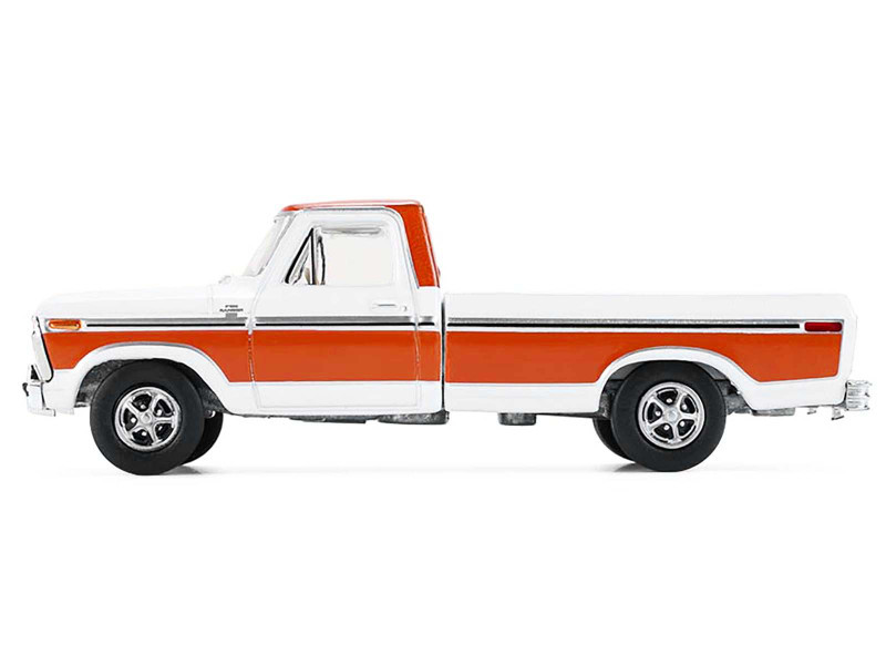 1977 Ford F-150 Ranger XLT Pickup Truck Orange and White "All Terrain" Series 17 1/64 Diecast Model Car by Greenlight