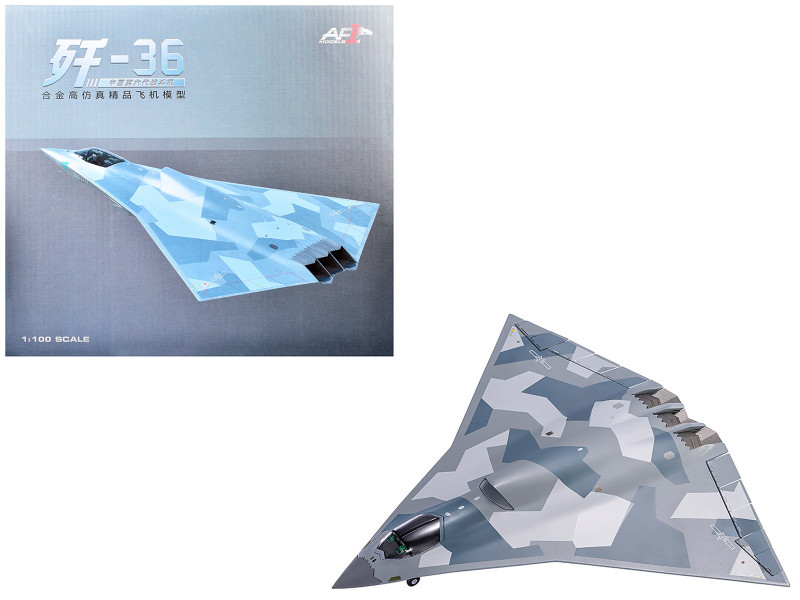 CAC J-36 Stealth Fighter Aircraft "Chinese Military" People’s Liberation Army Air Force 1/100 Diecast Model by Air Force 1
