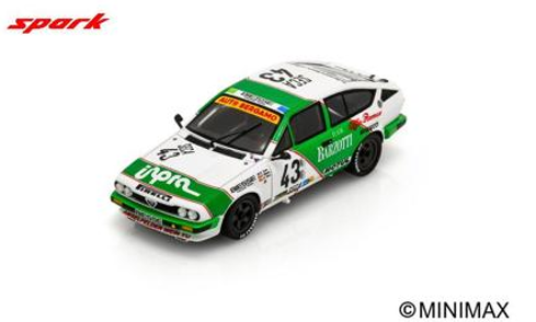 1/43 Spark Alfa Romeo GTV 6 No.43 24H Spa 1984 D. Suster - P. Witmeur - J-P. Libert Car Model