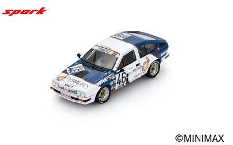 1/43 Spark Alfa Romeo GTV6 No.46 Spa 24H 1985 M. Cipriani - M. Sienna - G. Cipolli Car Model
