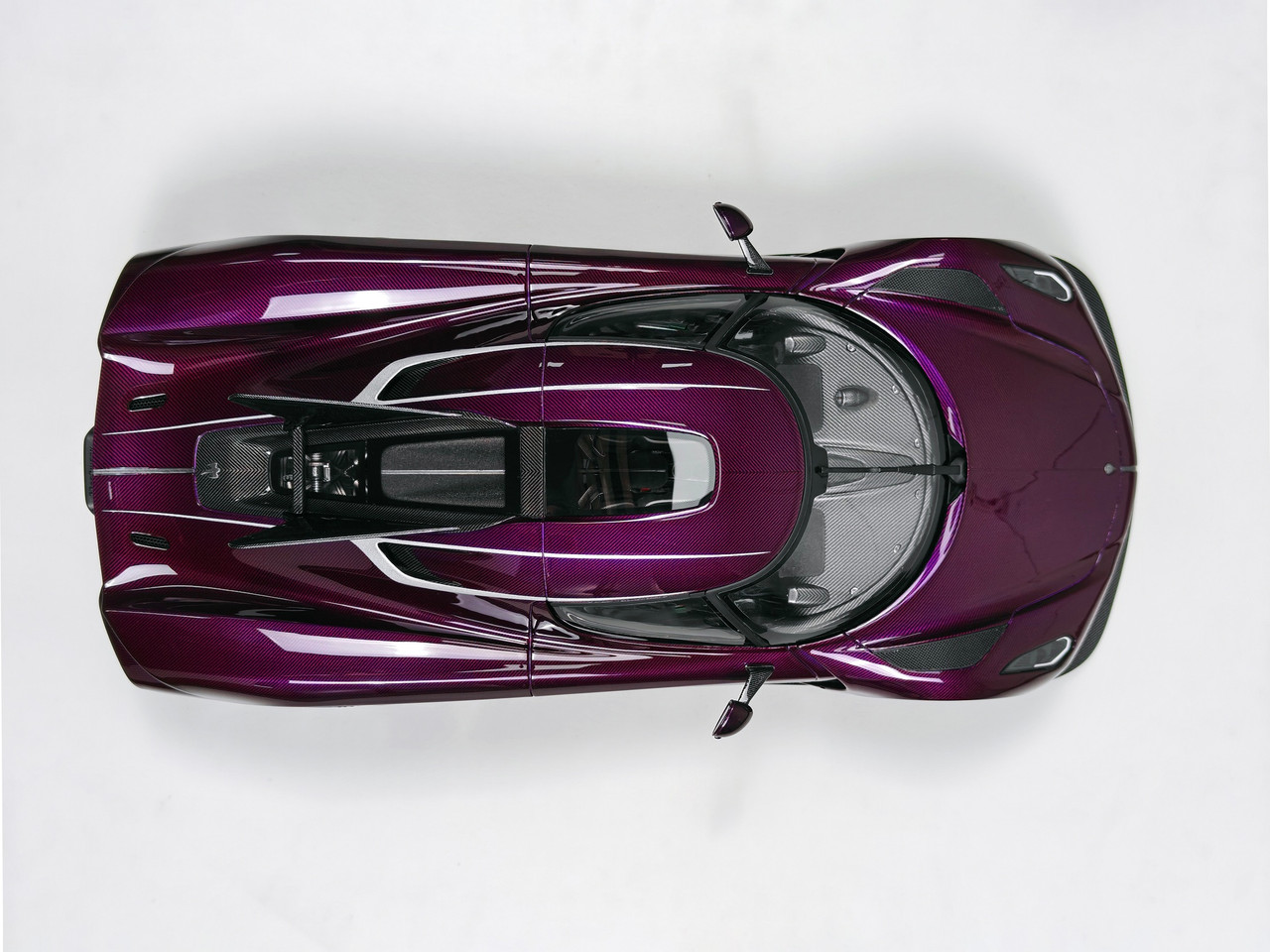 1/18 Frontiart Koenigsegg Jesko Absolut (Purple Tinted Carbon) Car Model Limited 100 Pieces