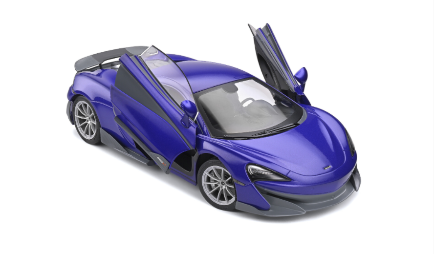 MINOR DAMAGED AS-IS 1/18 Solido McLaren 600LT (Lantana Purple) Diecast Car Model