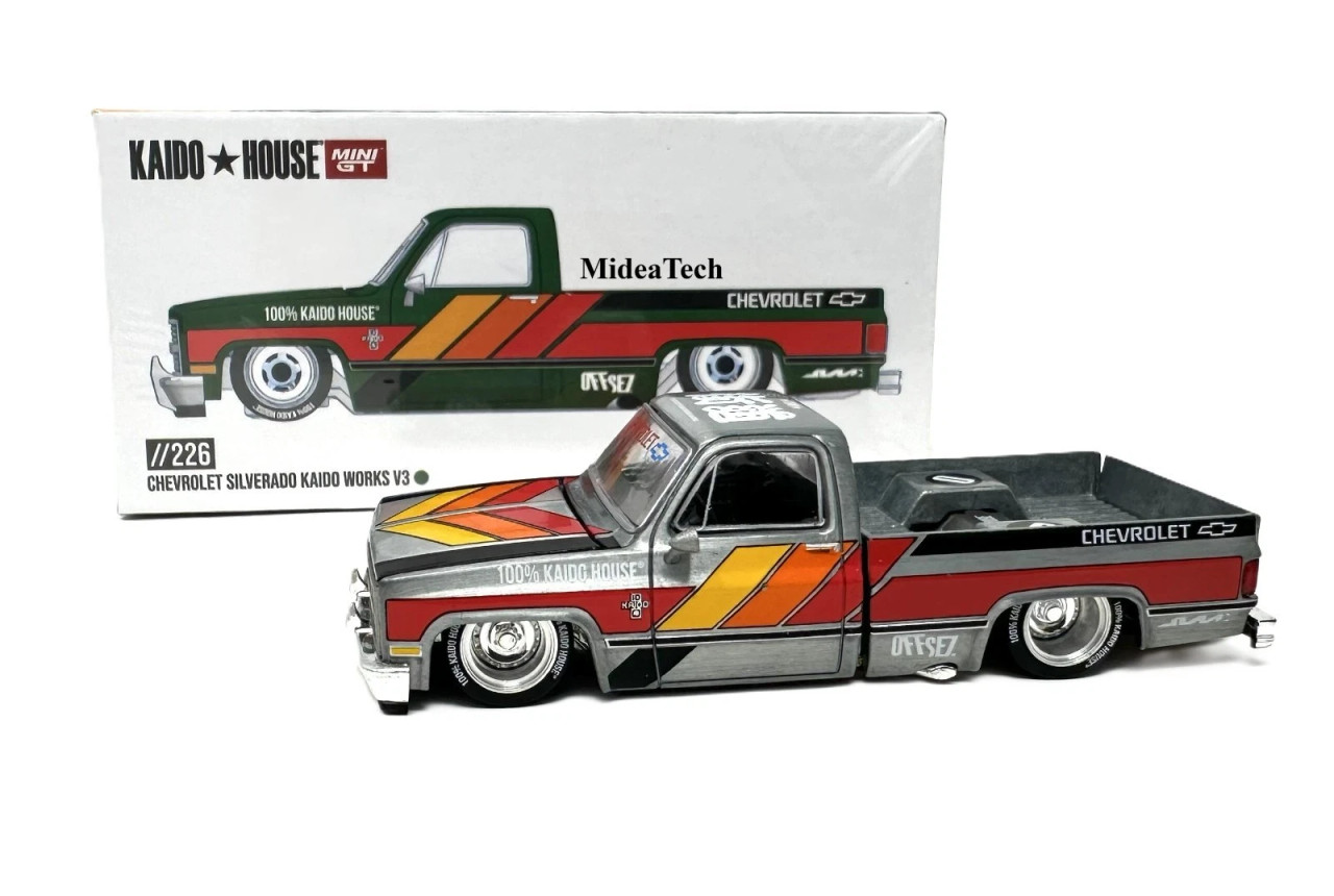 CHASE CAR FACTORY SEALED 1/64 Kaido House Chevrolet Silverado KAIDO WORKS V3 Diecast Car Model