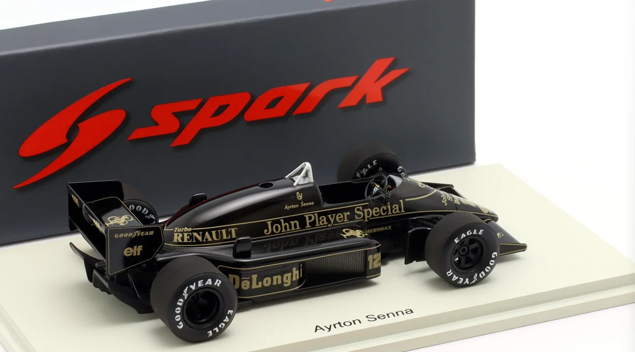 1/43 Spark Lotus 98T No.12 Winner US GP 1986 Ayrton Senna Car Model