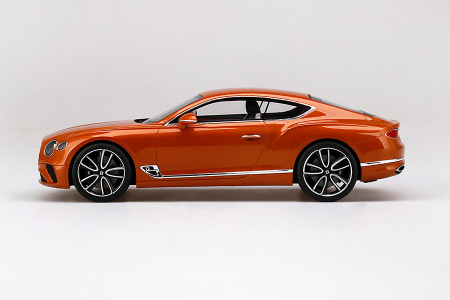 1/18 Top Speed Bentley Continental GT (Orange Flame) Resin Car