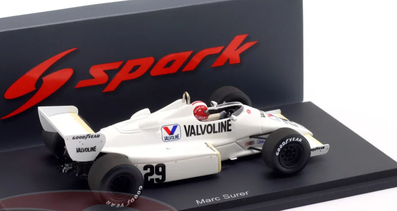 1/43 Spark Arrows A6 No.29 Dutch GP 1983 Marc Surer Car Model