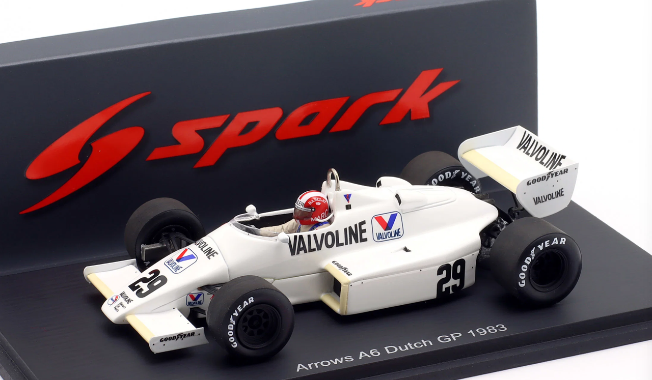 1/43 Spark Arrows A6 No.29 Dutch GP 1983 Marc Surer Car Model