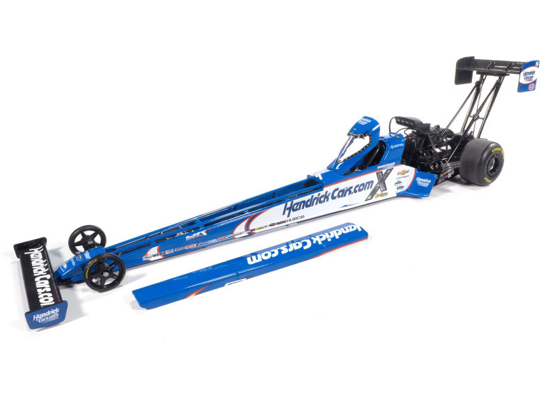 NHRA TFD (Top Fuel Dragster) #5 Brittany Force "HendrickCars.com" Blue and White (2025) 1/24 Diecast Model by Auto World