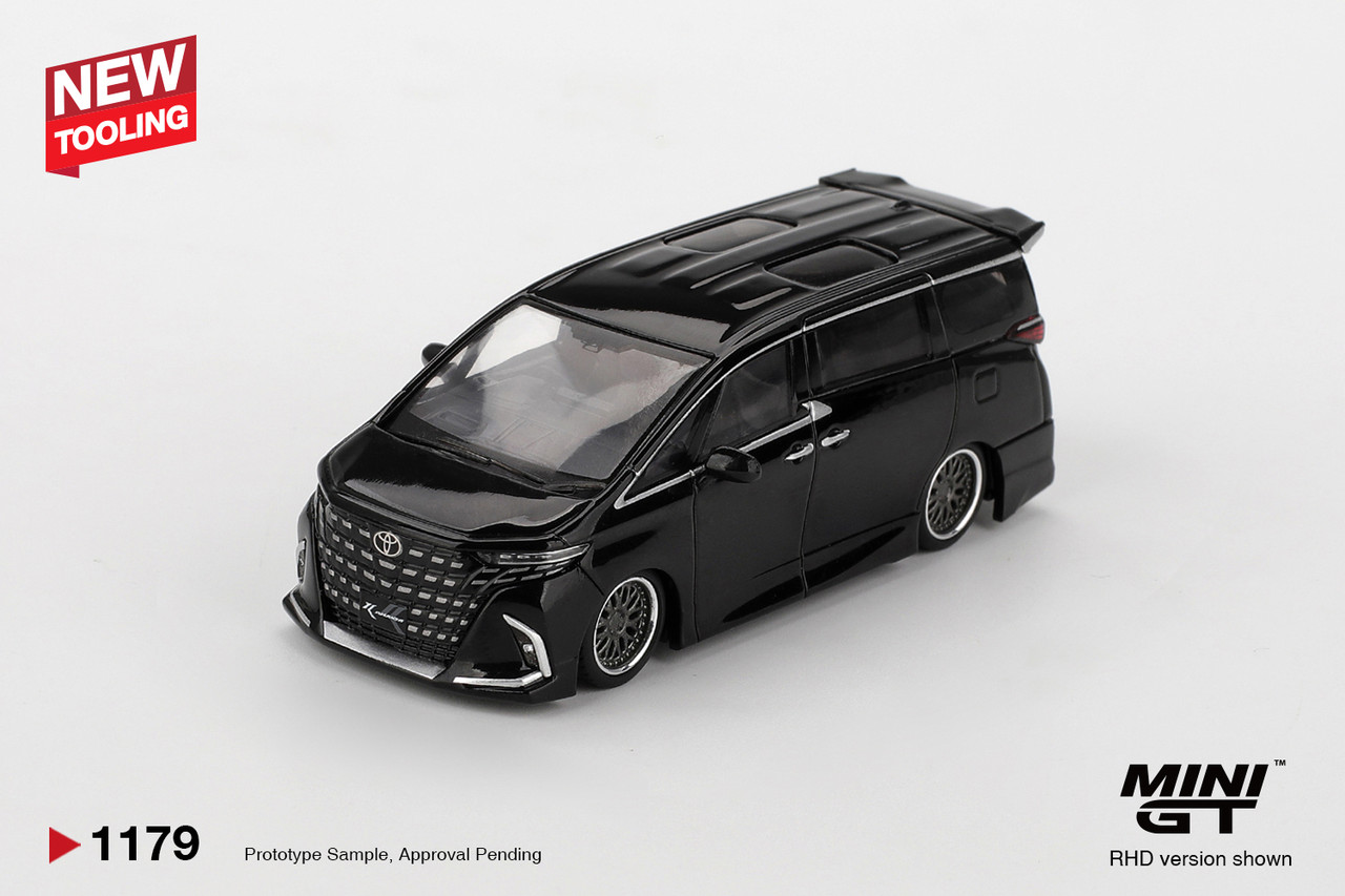 1/64 Mini GT Toyota Alphard 40 KUHL Black Diecast Car Model